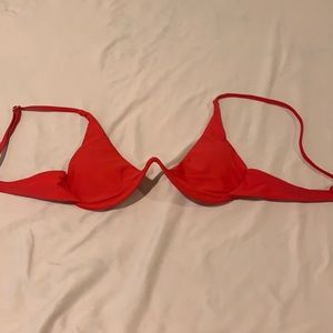 Red unique bikini bra size M adjustable straps removable pads unique back belt